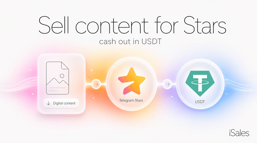 Cover Image for Sell content for Telegram Stars and cash out in USDT