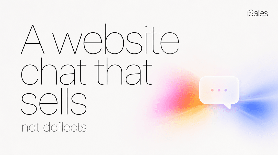 Cover Image for A website chat that sells, not deflects