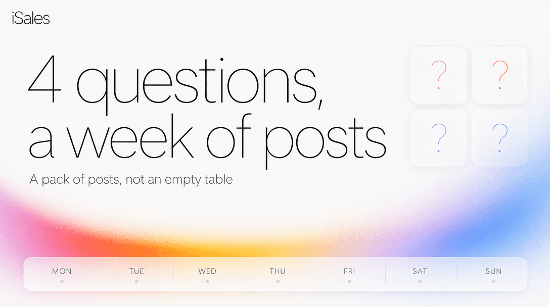 Cover Image for Ship a 7-day content pack from 4 questions